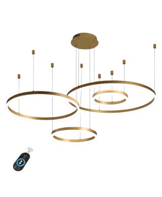 Led Hängeleuchte aus Eisen Acryl Höhenverstellbar 3/4 flammig