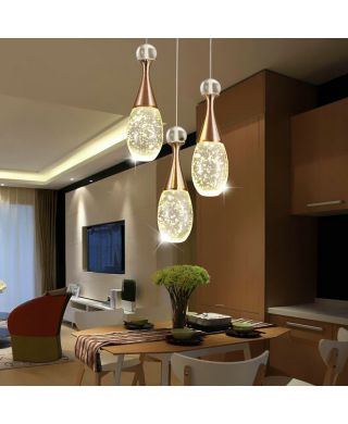 Led Hängeleuchte aus Kristall Aluminium 3/6/8 flammig