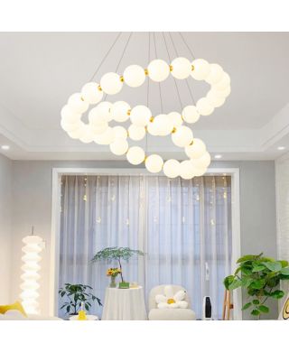 Led Pendelleuchte aus Acryl 2 flammig Kabellänge Verstellbar