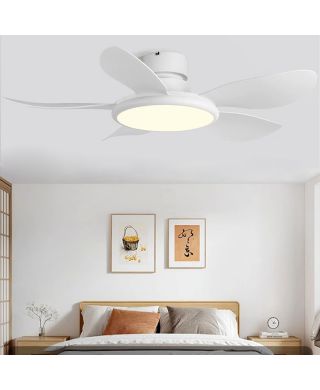 Led Deckenventilator mit licht aus Acryl 5 ABS Flügel