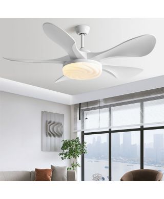 Led Deckenleuchte mit Ventilator 5 ABS Flügel aus Acryl
