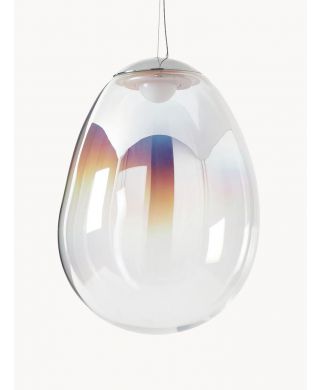 LED Pendelleuchte aus Glas Warmweiß