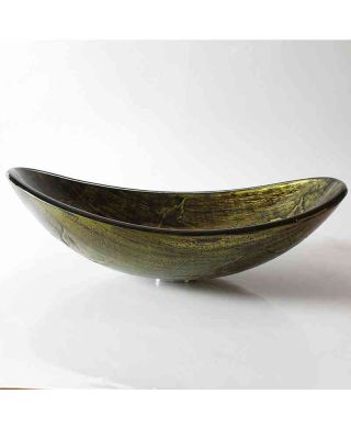 Aufsatzwaschbecken Glas Oval für Badezimmer