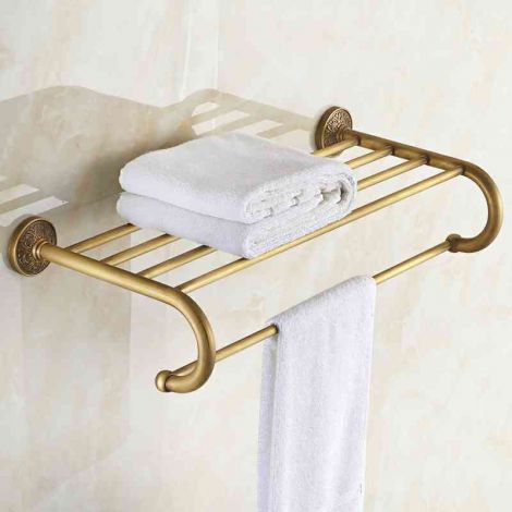 Antik Messing Handtuchhalter Handtuchablage Badezimmer