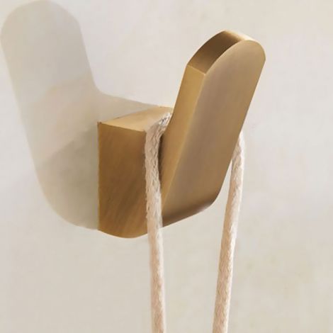 Kleiderhaken Wandhaken in Antik Messing