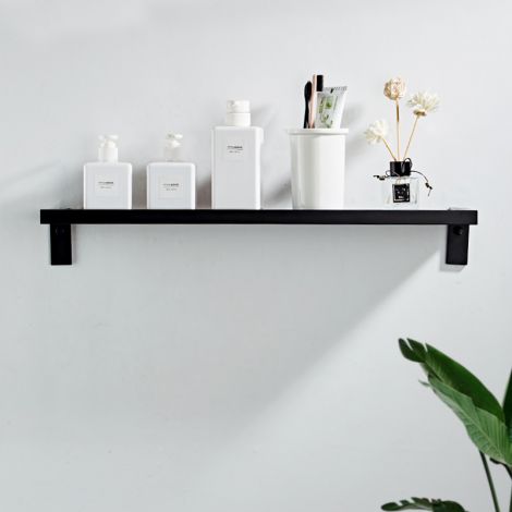 Duschregal Wand aus Aluminium L40/50/60cm in Schwarz