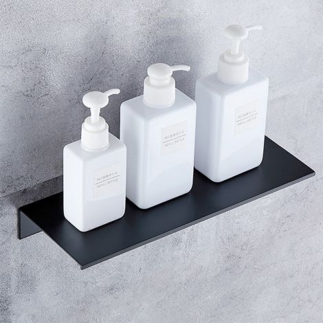 Duschablage Wand für Badezimmer in Schwarz
