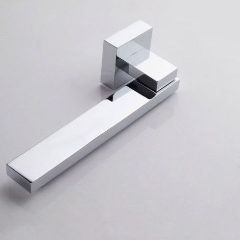 Auslauf für Armatur Wanneneinlauf Eckig Wand Schwenkbar Chrom 26cm