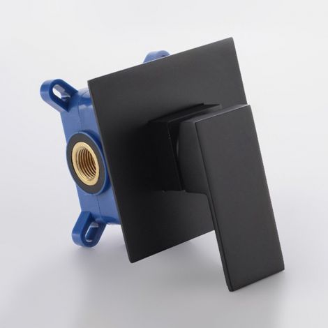 Einhand Brausebatterie für 1 Verbraucher in Schwarz