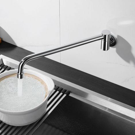 Spültischarmatur Wand Einloch aus Messing für Kaltwasser