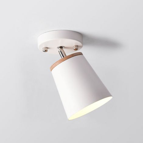 Moderne Strahler Deckenlampe in weiß 1 flammig drehbar
