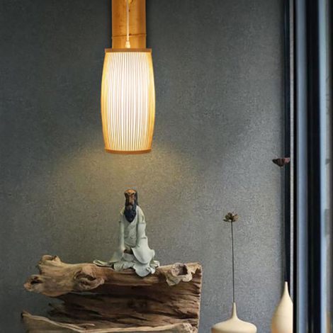 Wandlampe Skandinavisch aus Bambus 1 flammig
