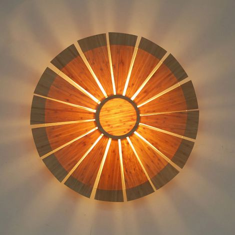 Wandlampe Stilvoll Dartscheibe Design aus Holz 1 flammig