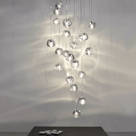 LED Kristall Pendelleuchte Modern für Wohnzimmer