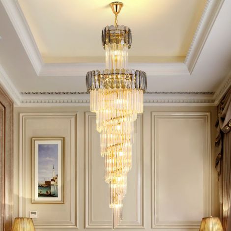 Europäische Pendelleuchte Kristall Luxus für Hotel