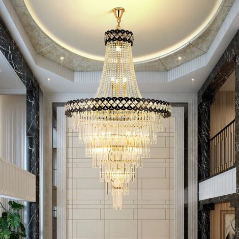 Europäischer Kristall-Kronleuchter Luxus für Wohnzimmer und Hotel