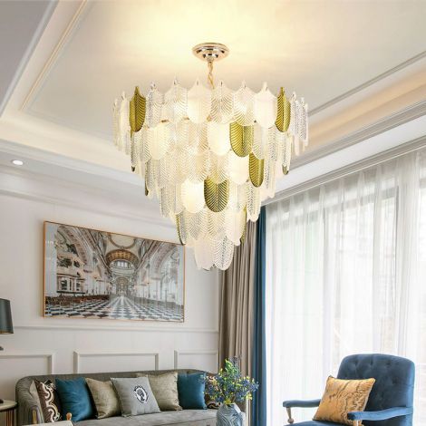 Kristall Kronleuchter Blattform Hotel Lobby