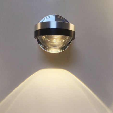 LED Moderne Außenwandlampe Aluminium einseitig Kristall