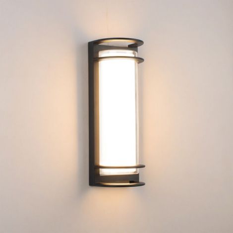 LED Chinesische Außenwandlampe Schwarz wasserdicht