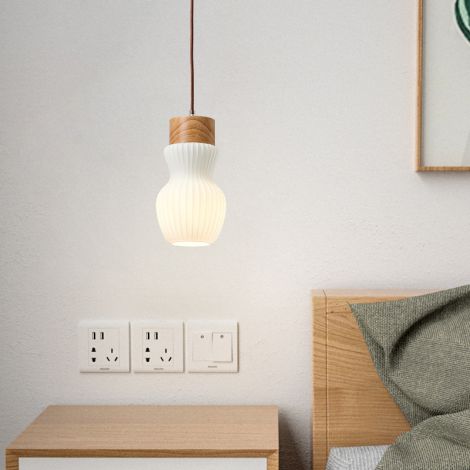 Japanische Pendelleuchte Glasflaschen Design einzigartig