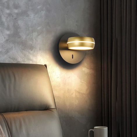 Moderne LED Wandlampe Akryl Drehfunktion Minimalistisch