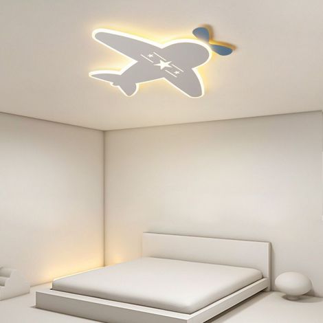 Led Deckenleuchte in Flugzeugform aus Eisen und Acryl für Kinderzimmer