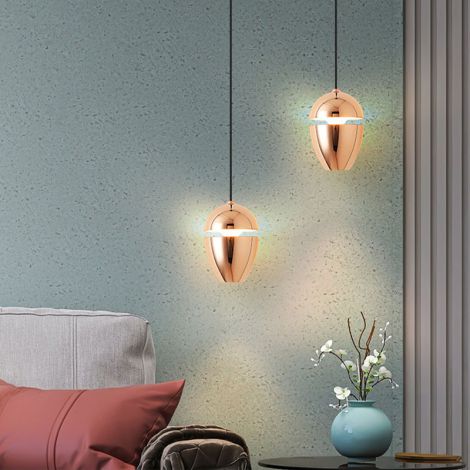 Led Pendelleuchte Oval Design aus Aluminium 1 flammig
