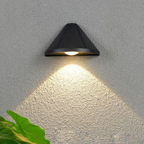 LED Wandleuchte mit konischem Design aus Aluminium 1 flammig in Schwarz/Weiß