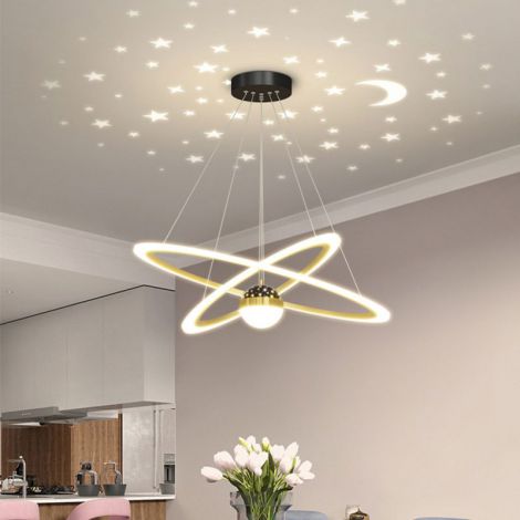 LED Pendelleuchte Sternenhimmel Ring Fantasie
