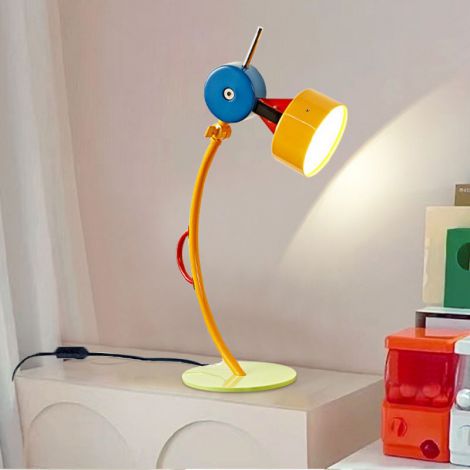 Led Tischleuchte für Kinderzimmer aus Eisen Acryl 1 flammig