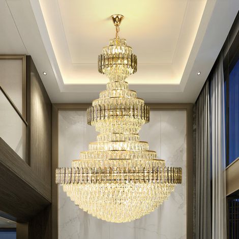 Kristall Pendelleuchte im modernen Stil aus Metall für Hotel