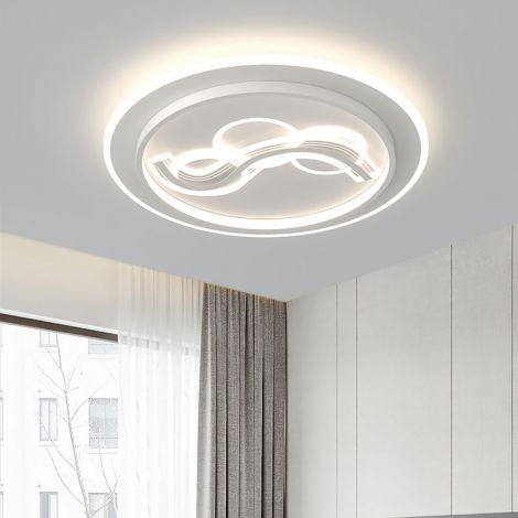 LED Deckenleuchte Rund mit Schirm aus Acryl und Silikagel