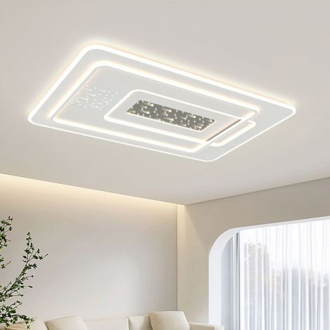 Led Deckenleuchte Rechteckig mit Meteormuster