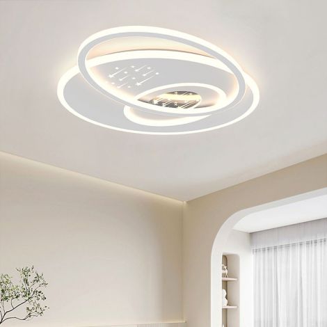 Led Deckenleuchte Oval mit Meteormuster