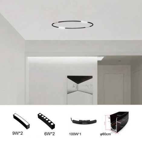 LED Magnet Einbaustrahler Rund Modern Flexibel