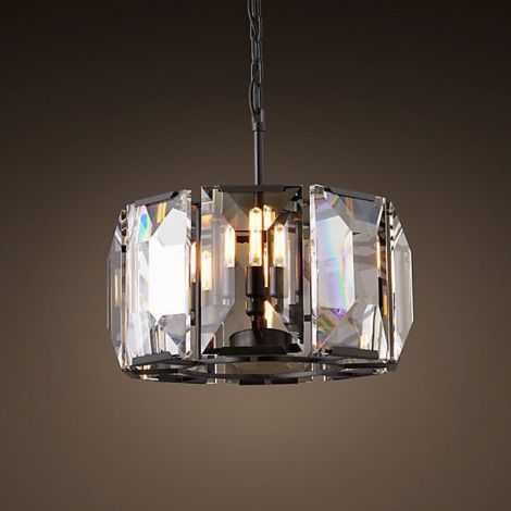 Pendelleuchte Luxus Rundes Design aus Glas Eisen 5/8 flammig