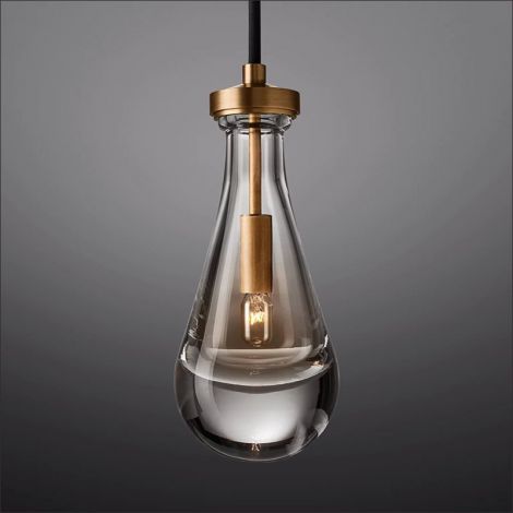 Pendelleuchte Tropfen Design mit Glas Lampenschirm 1/3/7/13 flammig