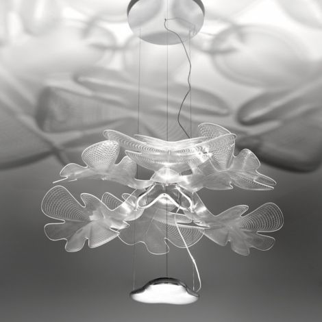Led Pendelleuchte Modern Floral Design aus Acryl Aluminium