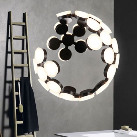 Led Pendelleuchte Modern Geometrisches Design aus Acryl Aluminium
