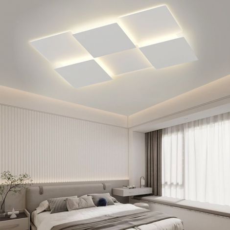 Dimmbar Deckenleuchte Led aus Acryl Eckig groß