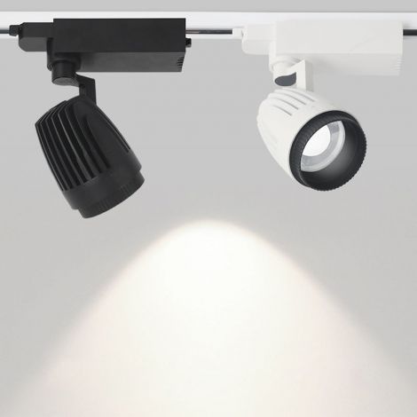 Runder Schwarzweiß LED Zoom Strahler