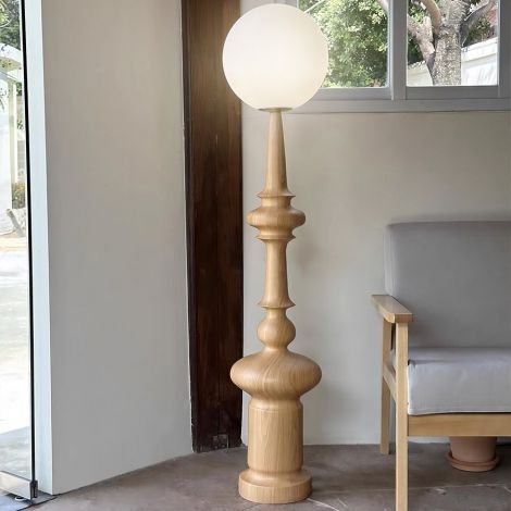 Stehleuchte aus Polyethylen Resin 1 flammig Turm Form