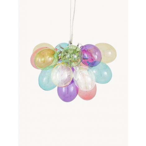 Pendelleuchte 3 flammig aus Glas Metall