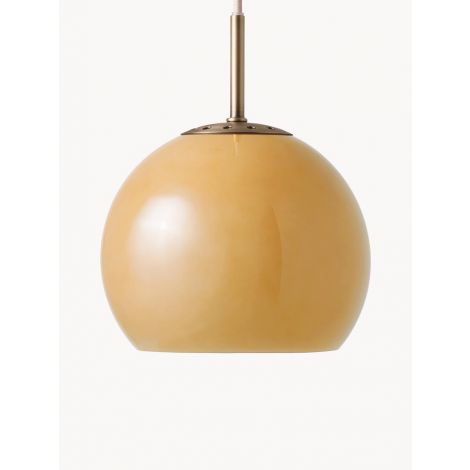 Glas Pendelleuchte Mini im Esstisch