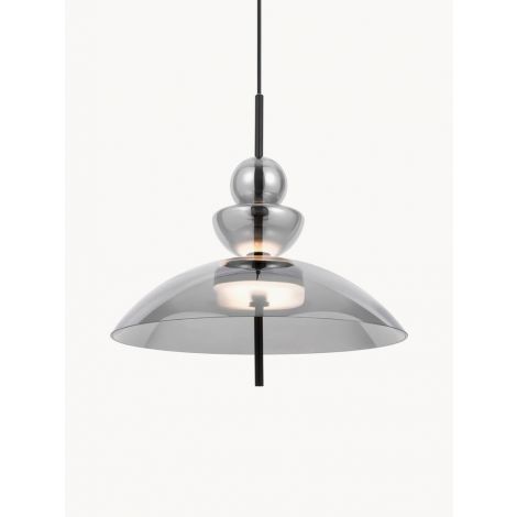 Led Pendelleuchte Warmweiß aus Glas Metall