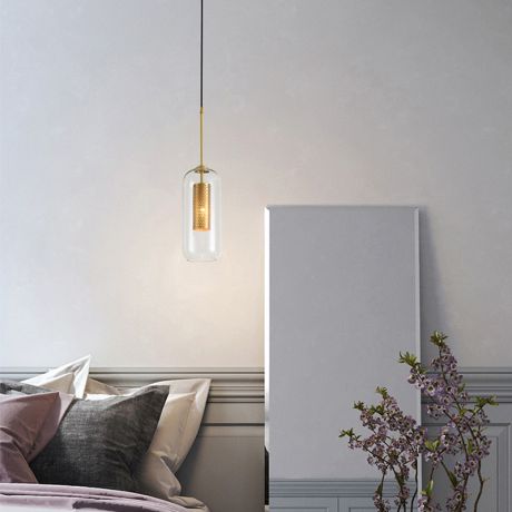 Nordische Pendelleuchte Glasschirm für Schlafzimmer Küche