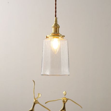 Minimalistische Glas-Pendelleuchte Single-Light moderne Räume