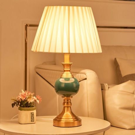 Amerikanische Tischlampe Eisen Keramik Klassisch