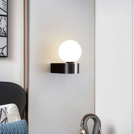 Kupfer Wandleuchte mit Glas einfach und modern