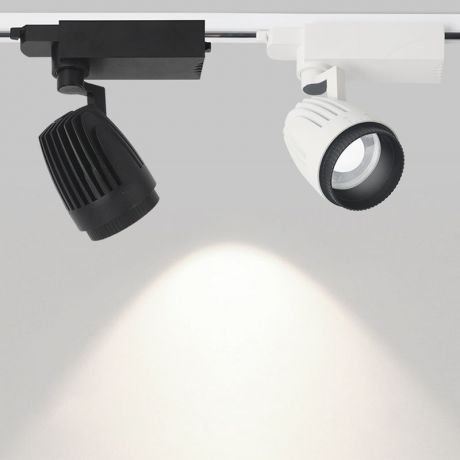 Runder Schwarzweiß LED Zoom Strahler